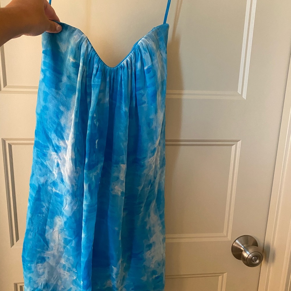 Alice + Olivia Tie Dye Strapless Dress